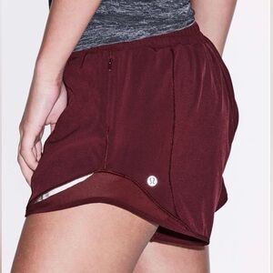 Lululemon Hotty Hot Shorts II Long 4” Deep Rouge Size 4 – Rare Retired Color